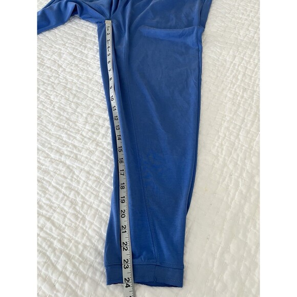 Anthropologie Strapless Top & Pant Lounge Set XXS Runs Large Blue EUC - Picture 5 of 9